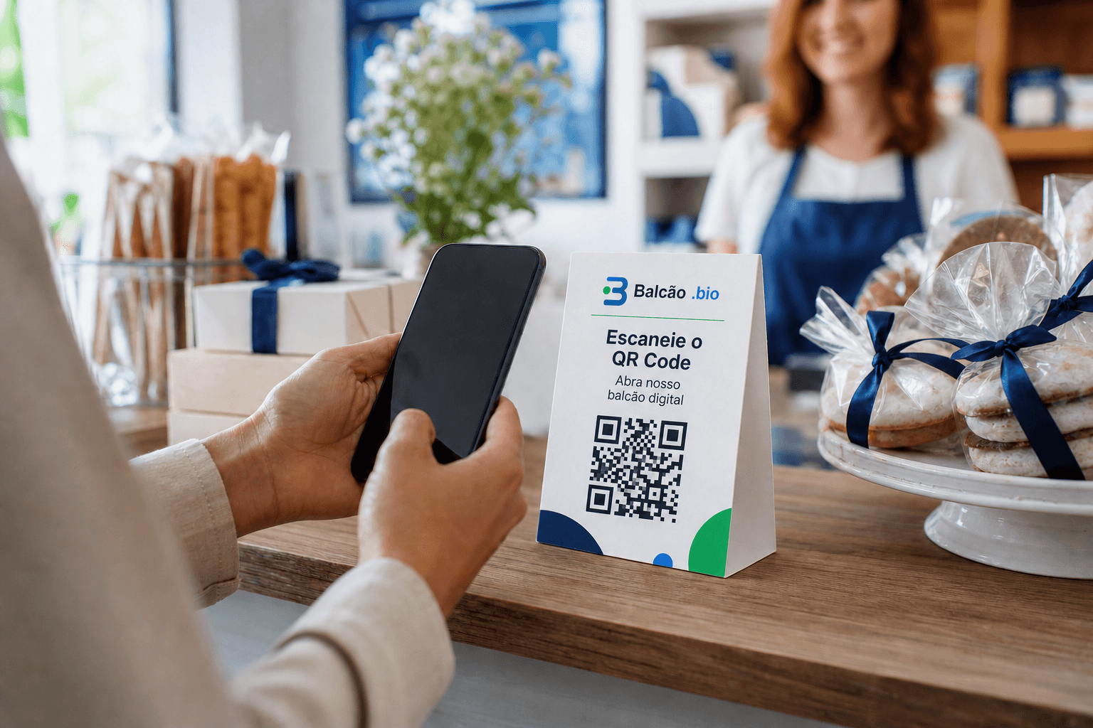 Cliente acessando uma página pelo QR Code
